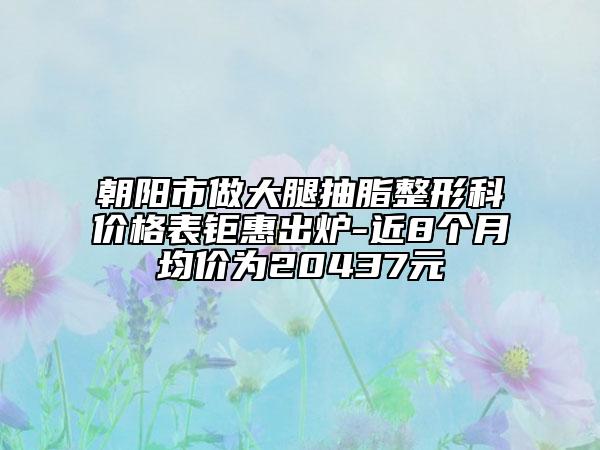 朝陽(yáng)市做大腿抽脂整形科價(jià)格表鉅惠出爐-近8個(gè)月均價(jià)為20437元