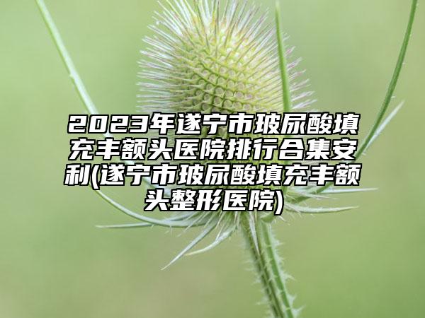 2023年遂寧市玻尿酸填充豐額頭醫(yī)院排行合集安利(遂寧市玻尿酸填充豐額頭整形醫(yī)院)