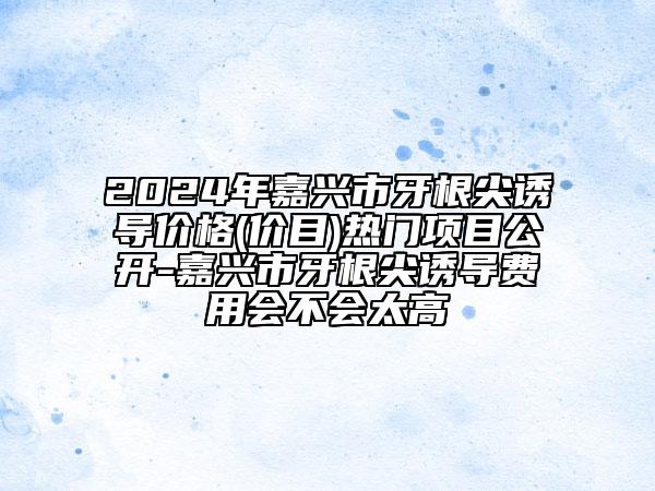 2024年嘉興市牙根尖誘導(dǎo)價格(價目)熱門項目公開-嘉興市牙根尖誘導(dǎo)費用會不會太高