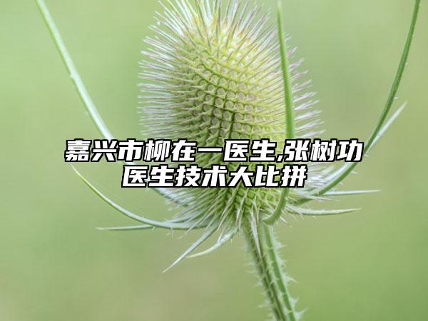 嘉興市柳在一醫(yī)生,張樹(shù)功醫(yī)生技術(shù)大比拼