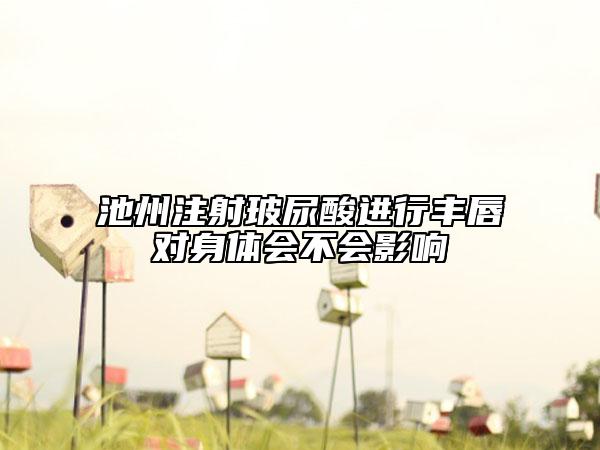 池州注射玻尿酸進(jìn)行豐唇對身體會不會影響