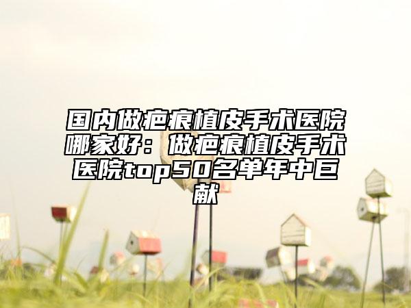 國(guó)內(nèi)做疤痕植皮手術(shù)醫(yī)院哪家好：做疤痕植皮手術(shù)醫(yī)院top50名單年中巨獻(xiàn)