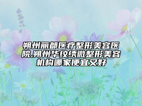 朔州麗都醫(yī)療整形美容醫(yī)院,朔州華紋繡微整形美容機(jī)構(gòu)哪家便宜又好