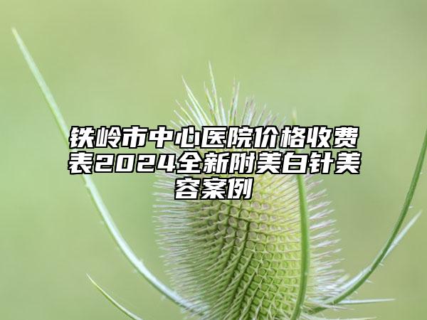 鐵嶺市中心醫(yī)院價(jià)格收費(fèi)表2024全新附美白針美容案例