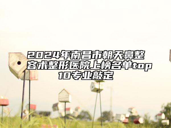 2024年南昌市朝天鼻整容術(shù)整形醫(yī)院上榜名單top10專業(yè)敲定